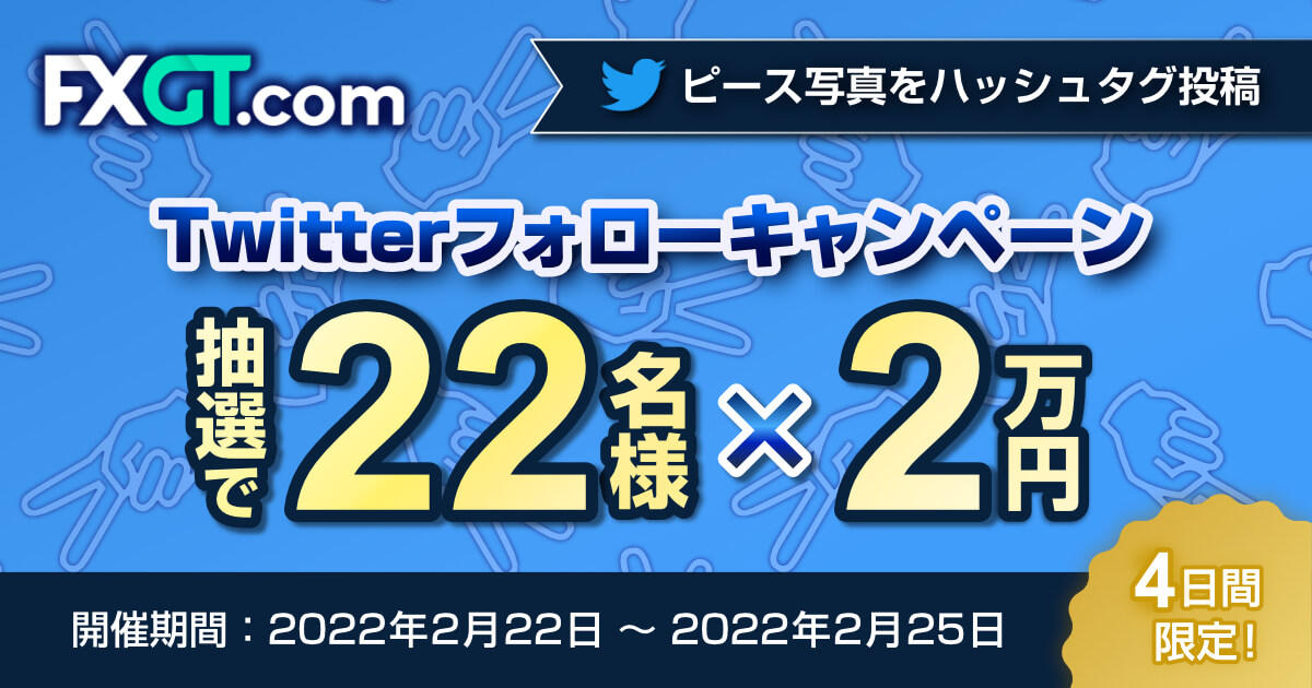 FXGT Twitterフォロー・写真投稿＆ハッシュタグキャンペーン