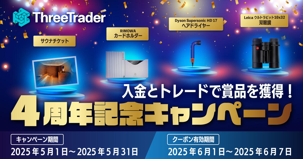 ThreeTrader 4周年記念キャンペーン