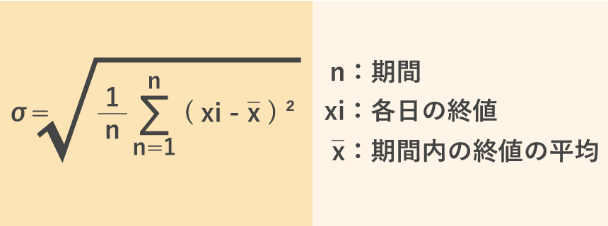標準偏差の計算式