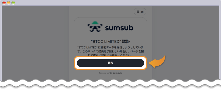 Sumsub画面