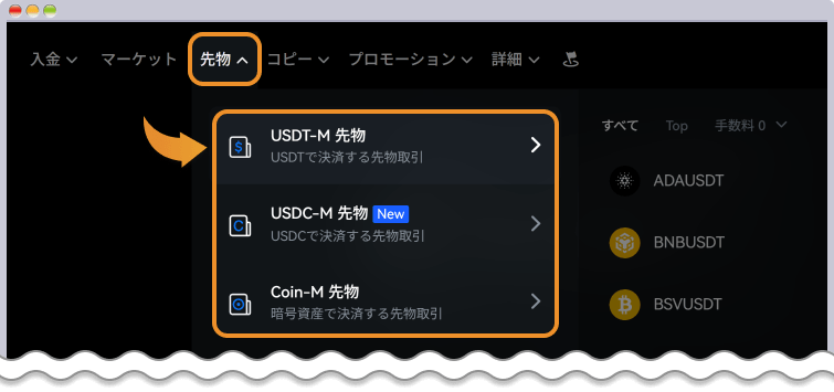 先物取引の開始