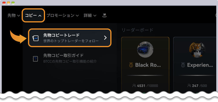 コピートレードの開始