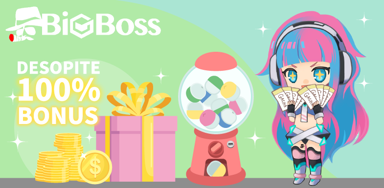 BigBossが100％入金ボーナスクーポン＋限定ガチャチケットを開催！