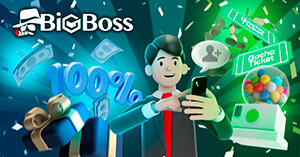 BigBossの公式LINE連携で100％入金ボーナス＋最大2,000ドルガチャチケットをGET