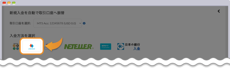 Hantec Marketsクレジットカード入金