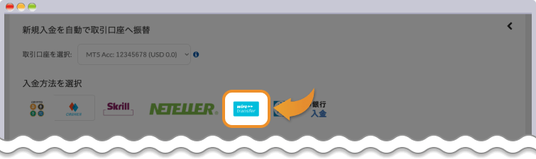 Hantec Markets海外銀行送金入金