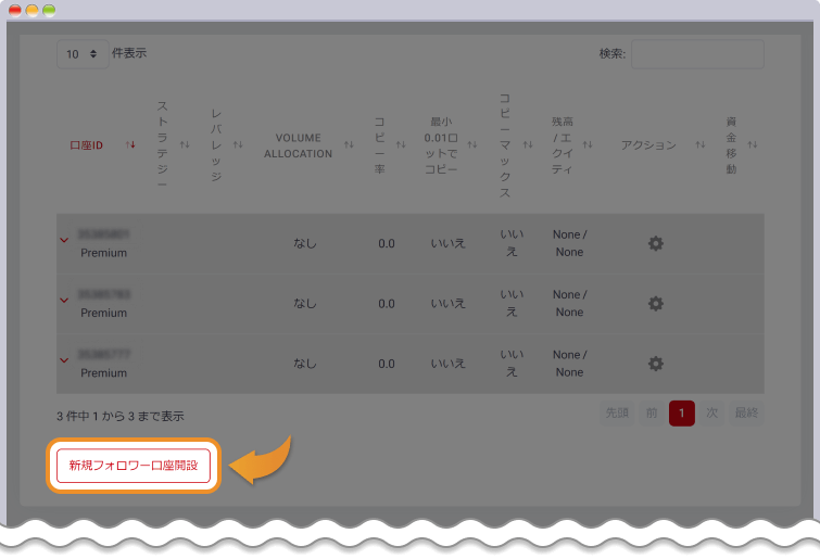 フォロー口座解説を行う