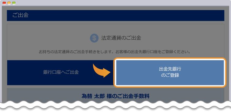 bitwallet ご出金・お引出しページ